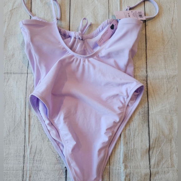 Wild Fable Swimsuit Women's Size M Lilac Purple Underwire Cheeky One Piece NWT - Picture 6 of 8